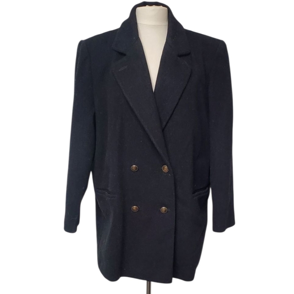 j.g. hook Jackets & Blazers - Vintage J.G.Hook Black Wool Womens Coat